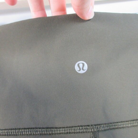 Lululemon Wunder Under Crop Women' Leggings 2 Green High Rise Luxtreme Yoga 130 - Picture 4 of 11